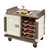 Cambro MDC1520S20194 48.5" W x 32.5" D x 43.5" H Low Profile Single Stack Rail System Double Compartment with Self-Draining Bottom Nylon Friction Latches Molded Handles on Both Ends Thick Foam Polyurethane Insulation Granite Sand Meal Delivery Cart