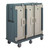 Cambro MDC1520T30401 60" W x 29.25" D x 63.63" H Tall Profile (3) Doors 3-Compartments Holds (30) 15" x 20" Trays Heavy Duty Nylon Handles 6" Stainless Steel Casters Slate Blue with Cream Color Door Meal Delivery Cart