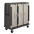 Cambro MDC1411T60194 60" W x 29.25" D x 63.63" H Tall Profile (3) Doors 3-Compartments Heavy Duty Aluminum Handles with Security Screws Sand with Cream Color Door Meal Delivery Cart