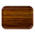 Cambro 3343308 13" W x 17" D Rectangular Dishwasher Safe Burma Teak Camtray - 12/Case
