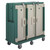 Cambro MDC1520T30192 60" W x 29.25" D x 63.63" H Tall Profile (3) Doors 3-Compartments Holds (30) 15" x 20" Trays Heavy Duty Nylon Handles 6" Stainless Steel Casters Granite Green with Cream Color Door Meal Delivery Cart