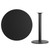 Flash Furniture XU-RD-42-BLKTB-TR24B-GG Black Laminate Round Top PVC T-Mold Edge Table