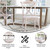 Flash Furniture X-BACK-LW Lime Wash Elmwood Bent X Back Side Chair