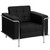 Flash Furniture ZB-LESLEY-8090-CHAIR-BK-GG Black LeatherSoft Upholstery Button Tufted Seat and Back Hercules Lesley Series Chair