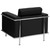Flash Furniture ZB-LESLEY-8090-CHAIR-BK-GG Black LeatherSoft Upholstery Button Tufted Seat and Back Hercules Lesley Series Chair