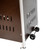 Flash Furniture NAN-FSDC-02-BR-GG Brown Stainless Steel Frame Portable Pyramid Shaped Outdoor Patio Heater - 42,000 BTU