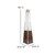 Flash Furniture NAN-FSDC-02-BR-GG Brown Stainless Steel Frame Portable Pyramid Shaped Outdoor Patio Heater - 42,000 BTU