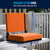 Flash Furniture XU-STA-OR-GG Orange Fabric Canvas Seat and Back Cover Grandstand Ultra-Padded Comfort Seat