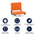 Flash Furniture XU-STA-OR-GG Orange Fabric Canvas Seat and Back Cover Grandstand Ultra-Padded Comfort Seat