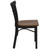 Flash Furniture XU-DG6Q6B1LAD-CHYW-GG Ladder Back .62" Thick Plywood Seat Cherry Wood Finish Hercules Series Restaurant Chair