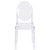 Flash Furniture OW-GHOSTBACK-18-GG Transparent Crystal Molded Polycarbonate Seat and Back Ghost Chair
