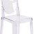 Flash Furniture OW-GHOSTBACK-18-GG Transparent Crystal Molded Polycarbonate Seat and Back Ghost Chair