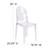 Flash Furniture OW-GHOSTBACK-18-GG Transparent Crystal Molded Polycarbonate Seat and Back Ghost Chair