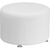 Flash Furniture ZB-803-RD-24-WH-GG 24" W x 16.5" H White Leathersoft Taut Stainless Steel Feet Hercules Alon Series Ottoman