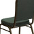Flash Furniture FD-C01-GOLDVEIN-0640-GG Green Patterned Fabric Gold Vein Powder Coated Frame Finish Hercules Series Stacking Banquet Chair