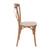 Flash Furniture X-BACK-MEDWHT Medium White Elmwood Bent X Back Side Chair