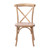 Flash Furniture X-BACK-MEDWHT Medium White Elmwood Bent X Back Side Chair