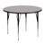 Flash Furniture XU-A48-RND-GY-H-A-GG 48" Dia. Round 21.25" - 31.25" Adjustable Height Gray Activity Table