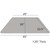 Flash Furniture XU-A2448-TRAP-GY-H-A-GG 46" W x 25.5" D x 21.25" - 30.25" Adjustable Height Trapezoid Gray Activity Table