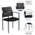 Flash Furniture GO-516-2-GG Black Flexible Mesh Back Nylon Arms Stacking Side Chair