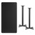 Flash Furniture XU-BLKTB-3060-T2222B-GG Black Rectangular Laminate Top PVC T-Mold Edge Table