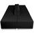 Flash Furniture ZB-803-690-SET-BK-GG Black LeatherSoft with Brushed Stainless Steel Base Modular Hercules Alon Series Reception Configuration
