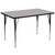 Flash Furniture XU-A3672-REC-GY-T-A-GG 72" W x 36" D x 21.12" - 30.12" Adjustable Height Rectangular Gray Activity Table