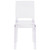 Flash Furniture OW-SQUAREBACK-18-GG Square Back For Commercial Use/Suitable for Outdoor Use Transparent Crystal Ghost Chair