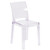 Flash Furniture OW-SQUAREBACK-18-GG Square Back For Commercial Use/Suitable for Outdoor Use Transparent Crystal Ghost Chair