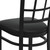 Flash Furniture XU-DG6Q3BWIN-BLKV-GG Metal Window Pane Back Black Vinyl Upholstered Seat Hercules Series Restaurant Chair