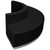 Flash Furniture ZB-803-800-SET-BK-GG Black LeatherSoft with Brushed Stainless Steel Base Modular Hercules Alon Series Reception Configuration