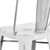 Flash Furniture ET-3534-24-WH-GG White Galvanized Steel Drain Holes In Seat Counter Height Bar Stool