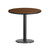 Flash Furniture XU-RD-30-WALTB-TR18-GG 30" Dia. Round Walnut Laminated Dining Height Table with Pedestal Base