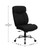Flash Furniture GO-1235-BK-FAB-GG Black Fabric Armless High Back Design Hercules Series Big & Tall Executive Swivel Office Chair