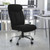 Flash Furniture GO-1235-BK-FAB-GG Black Fabric Armless High Back Design Hercules Series Big & Tall Executive Swivel Office Chair