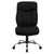 Flash Furniture GO-1235-BK-FAB-GG Black Fabric Armless High Back Design Hercules Series Big & Tall Executive Swivel Office Chair