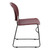 Flash Furniture RUT-188-BY-GG Burgundy Plastic Textured Seat Hercules Series Ultra Compact Stacking Chair