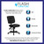 Flash Furniture GO-1574-BK-GG Black Bonded Leather Armless Mid Back Design Swivel Task Chair