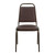 Flash Furniture FD-BHF-2-BN-GG Brown Vinyl Upholstered Trapezoidal Back Panel Copper Vein Powder Coated Finish Hercules Series Stacking Banquet Chair