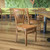 Flash Furniture XU-DGW0008VRT-NAT-GG Vertical Wood Slat Back .62" Thick Natural Finish Beechwood Seat Hercules Series Restaurant Chair