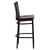 Flash Furniture XU-DG6R8BSCH-BAR-WALW-GG Walnut Finish Seat With Schoolhouse Back Steel Black Powder Coated Frame Hercules Series Restaurant Bar Stool