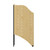 Flash Furniture MT-M6201-OAK-GG Fused Oak Laminate Surface With Black Steel Frame Starter Study Carrel