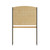 Flash Furniture MT-M6201-OAK-GG Fused Oak Laminate Surface With Black Steel Frame Starter Study Carrel