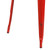 Flash Furniture ET-CT002-1-RED-GG 31.5" W Red Smooth Top Galvanized Steel Powder Coat Finish Square Table