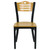 Flash Furniture XU-DG-6G7B-SLAT-NATW-GG Natural Finish Plywood Back .62" Thick Natural Finish Plywood Seat Hercules Series Restaurant Chair