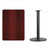 Flash Furniture XU-MAHTB-3042-TR24B-GG Mahogany Laminate Rectangular Plastic Top PVC T-Mold Edge Table