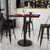 Flash Furniture XU-MAHTB-3042-TR24B-GG Mahogany Laminate Rectangular Plastic Top PVC T-Mold Edge Table