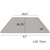 Flash Furniture XU-A3060-TRAP-GY-T-A-CAS-GG 57.5" W x 26.25" D x 22.25" - 30.37" Adjustable Height Trapezoid Gray Activity Table