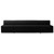 Flash Furniture ZB-803-680-SET-BK-GG Black LeatherSoft with Brushed Stainless Steel Base Modular Hercules Alon Series Reception Configuration