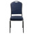 Flash Furniture FD-C01-SILVERVEIN-NY-VY-GG Navy Blue Vinyl Upholstered Silver Vein Powder Coated Frame Finish Hercules Series Stacking Banquet Chair
